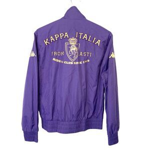 Kappa ITALIA Women's Riding Club Full ZipJacket Size M Purple Logo Equestrian